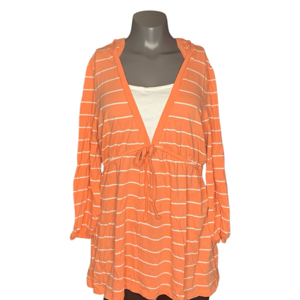 Sonoma Orange Striped 2000’s Top